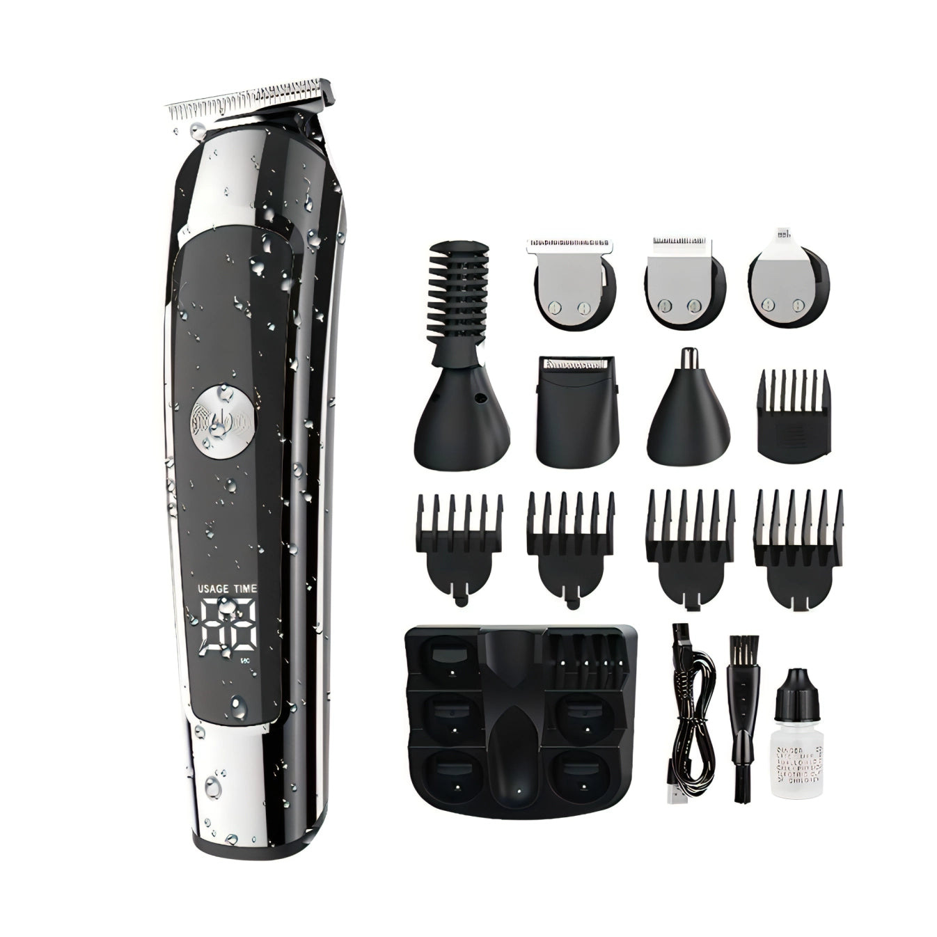 Kozenix Hair Clipper set with attachments on a white background