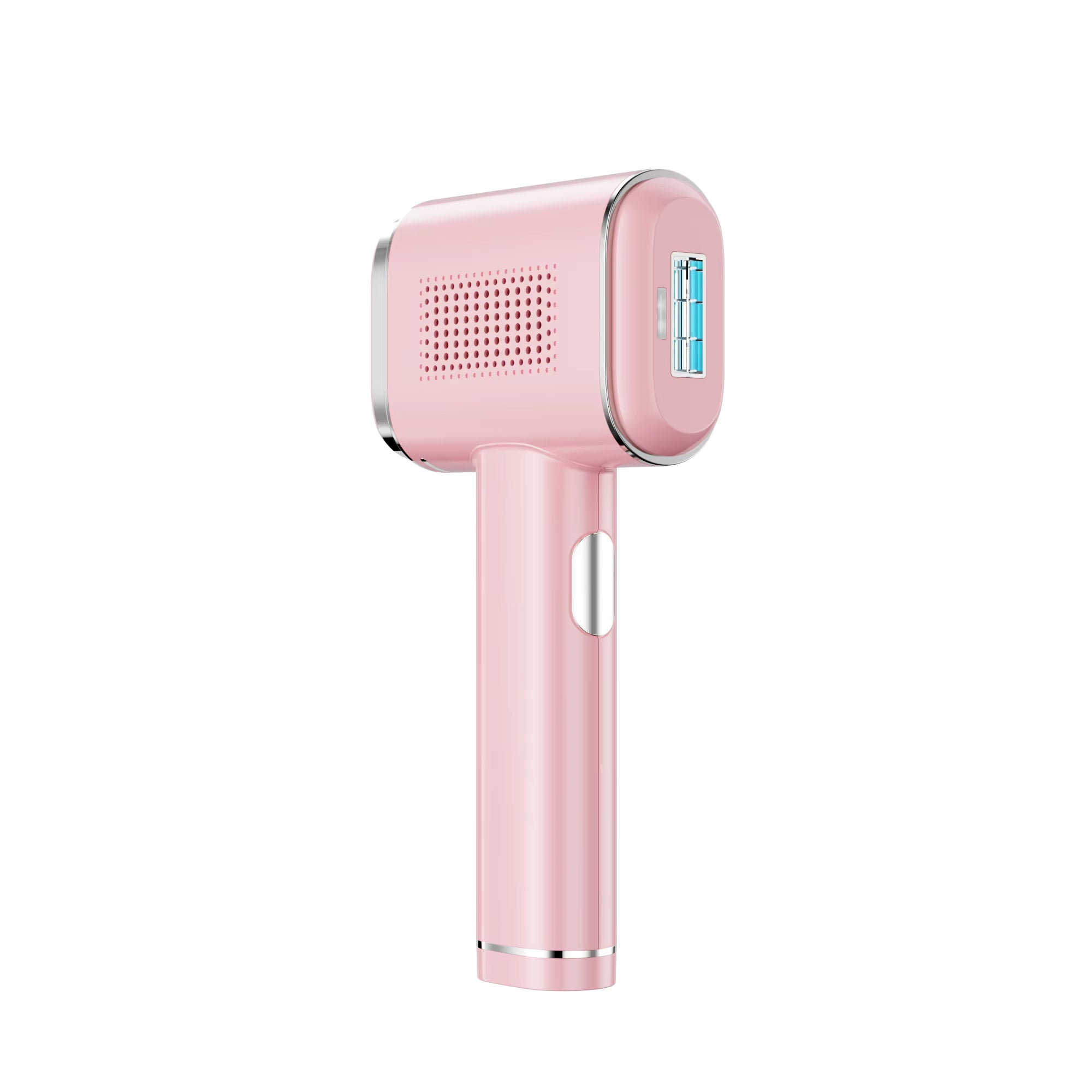 Pink Kozenix IPL Hair Removal AB50 device with a charging cable on a white background