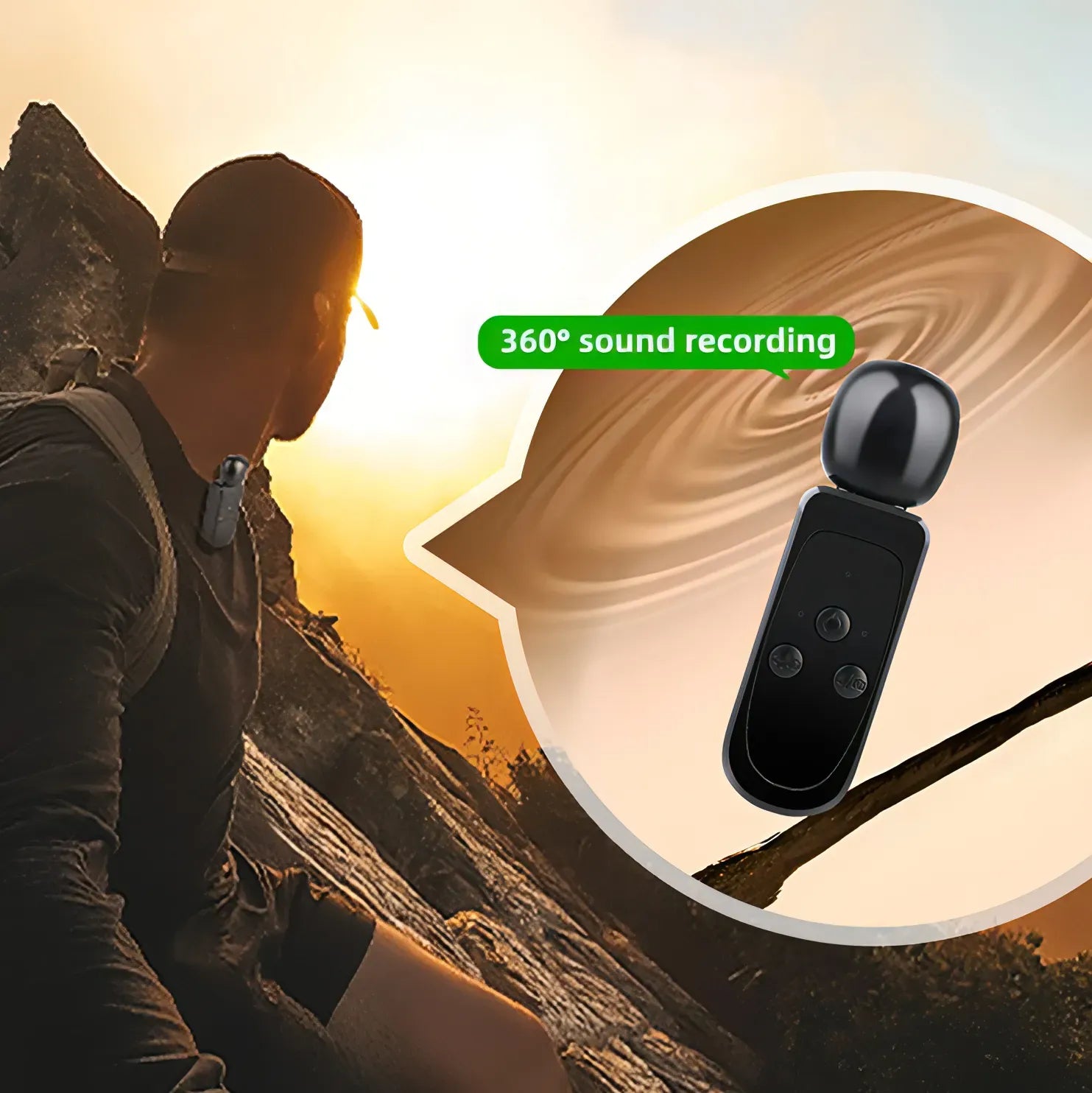 Nordzens Action Camera wireless microphone mic & remote control