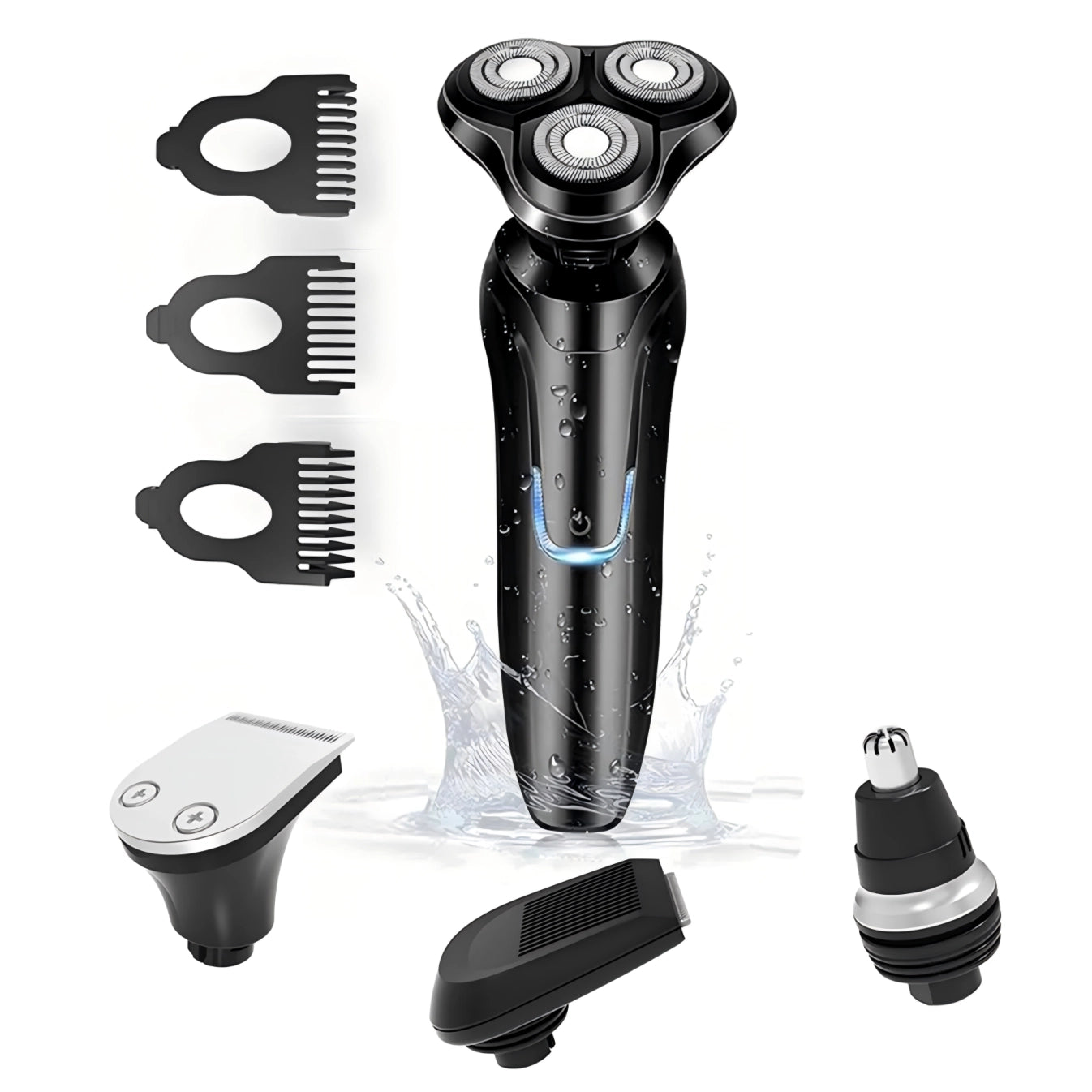Sekoda Electric Shaver with attachments on a white background