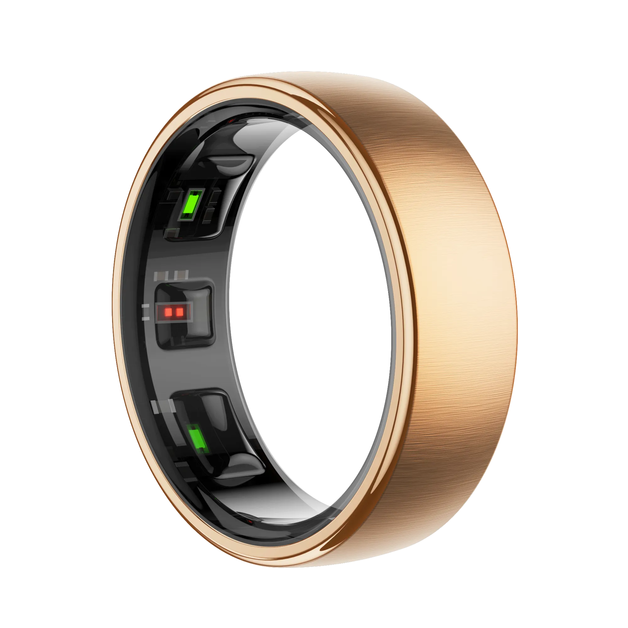 Thurgoo Smart Ring with electronic components on a white background