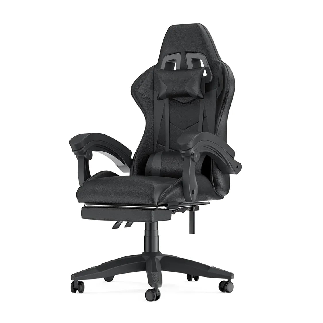 Black office Ocanvas Gaming Chair with ergonomic design on a white background