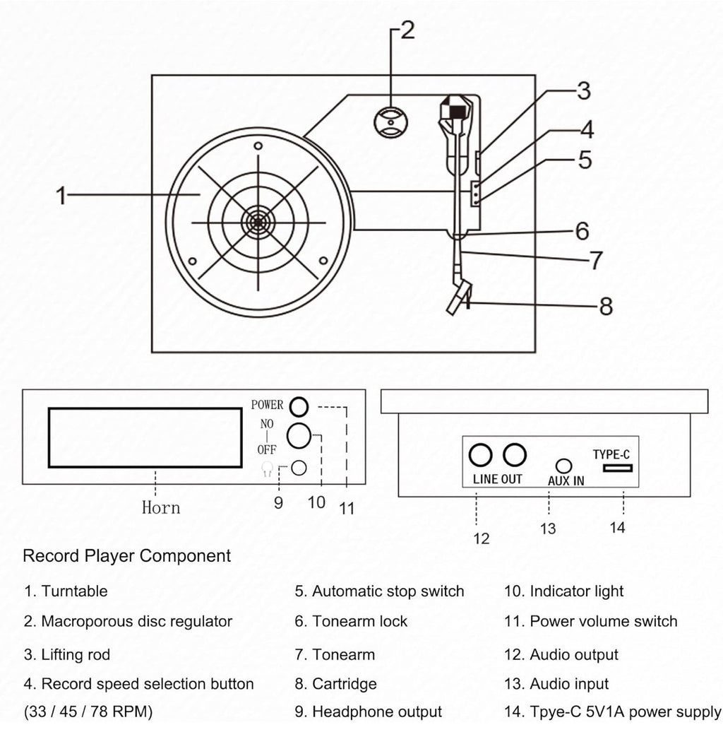 Brivona Record Player