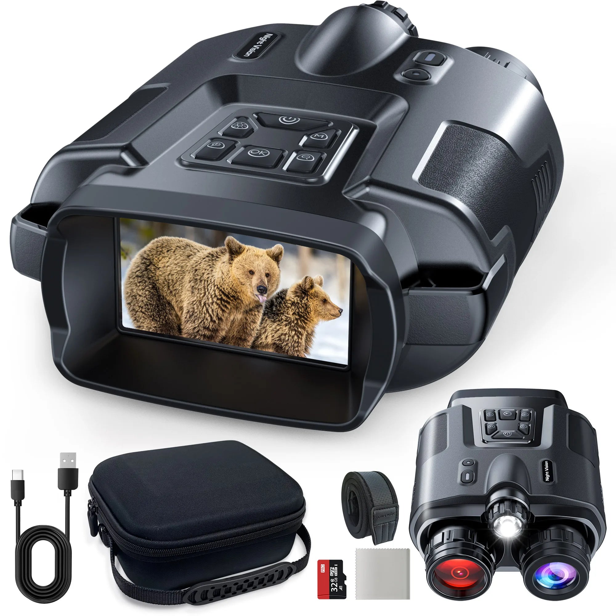 Ruaiok 4K Night Vision Binoculars