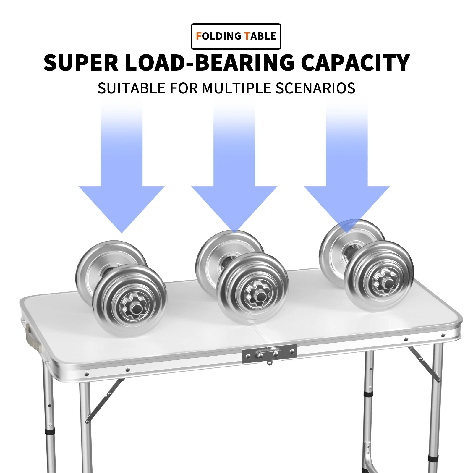 Adjustable Folding Table