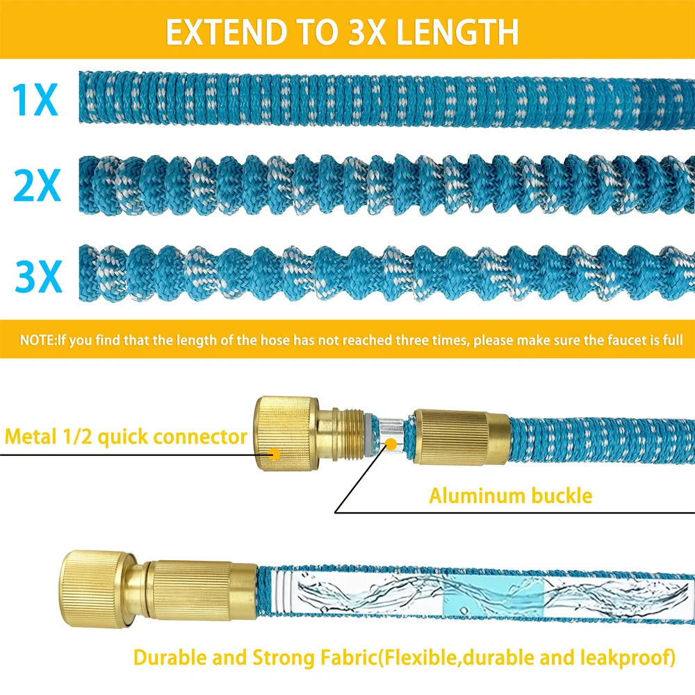 Flusso Expandable Magic Garden Hose