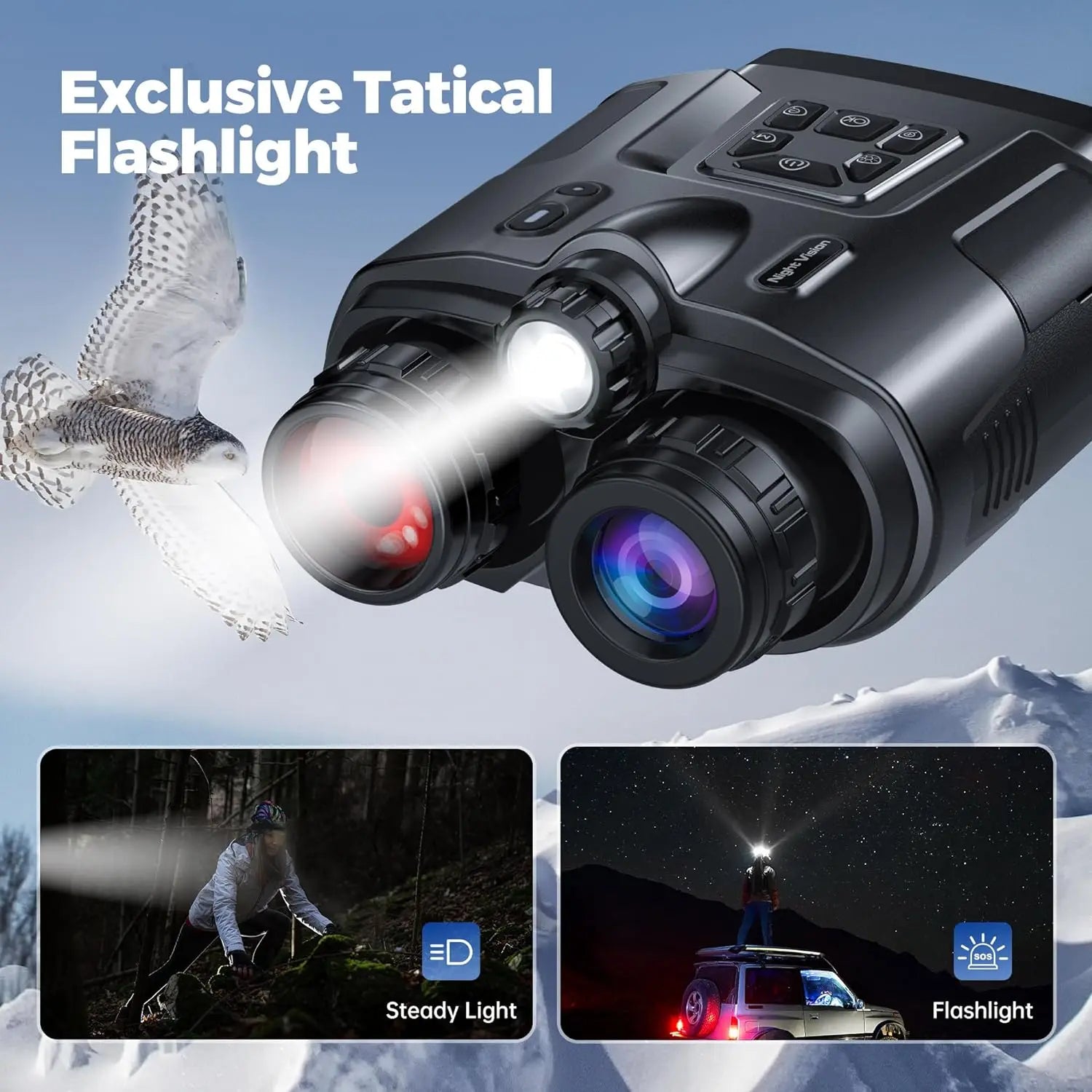 Ruaiok 4K Night Vision Binoculars