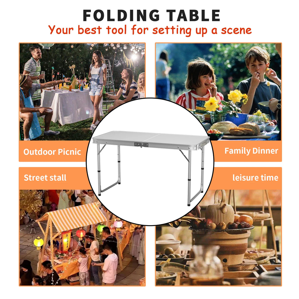 Adjustable Folding Table