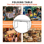 Adjustable Folding Table