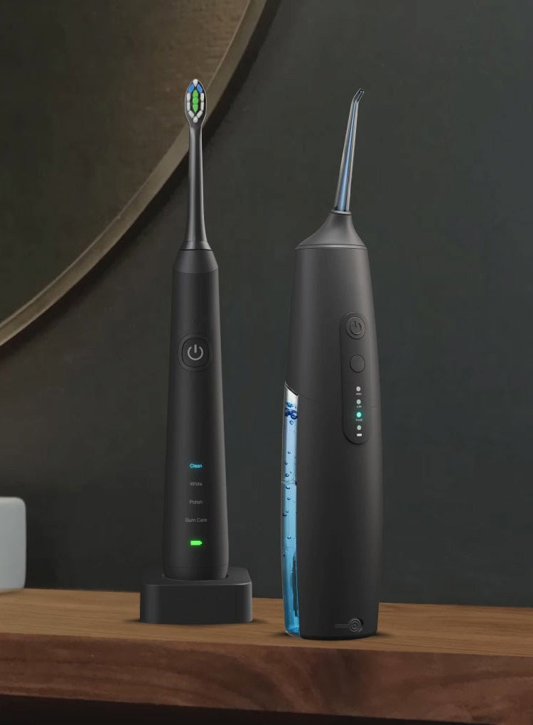 Aerivax Sonic Toothbrush and Water Flosser Combo portrait - cordless water flosser gum massage deep cleaning