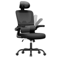 Black Aerivax Ergonomic Office Chair with mesh backrest on a white background