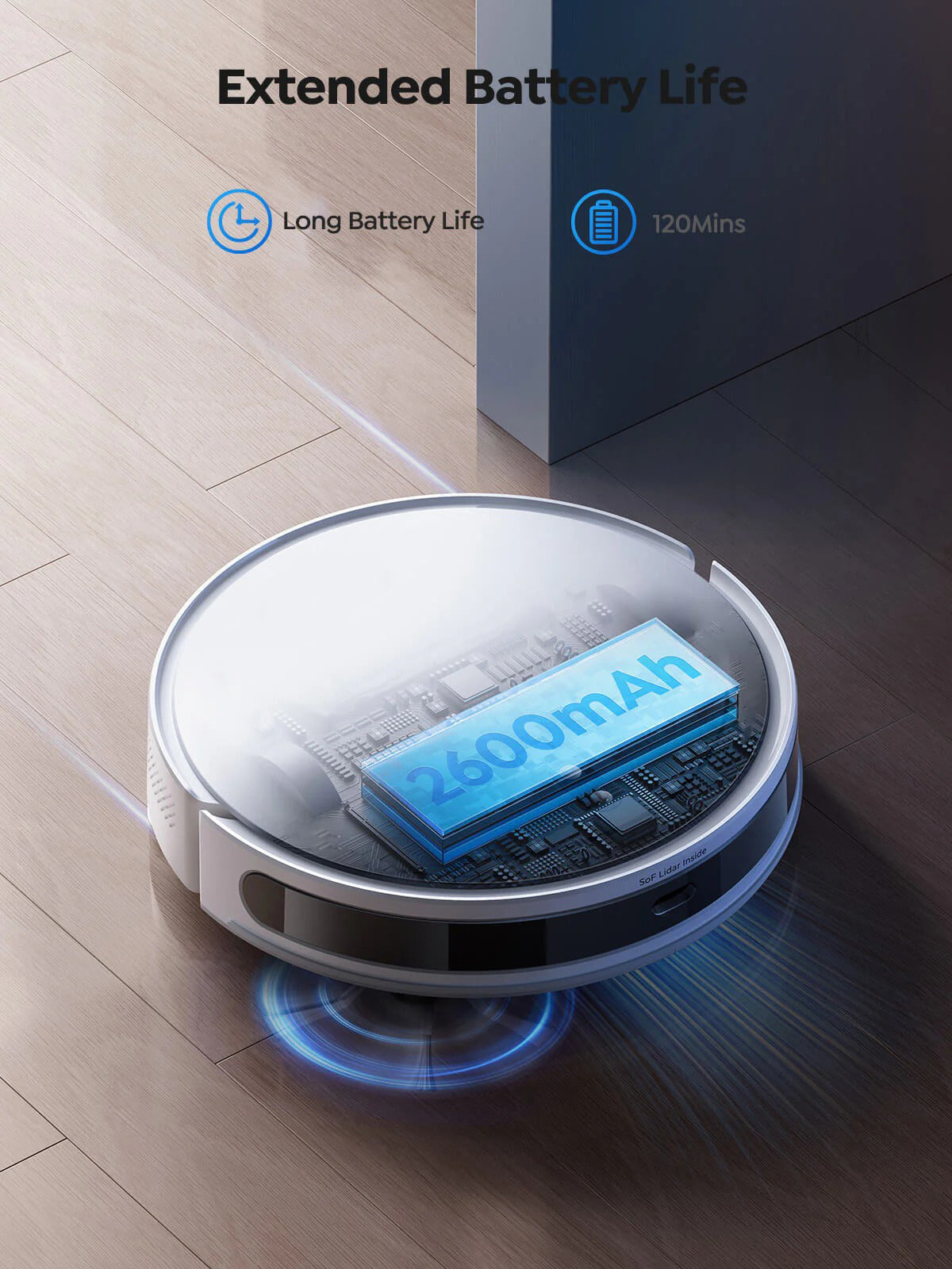 extended battery life Airvax Robot