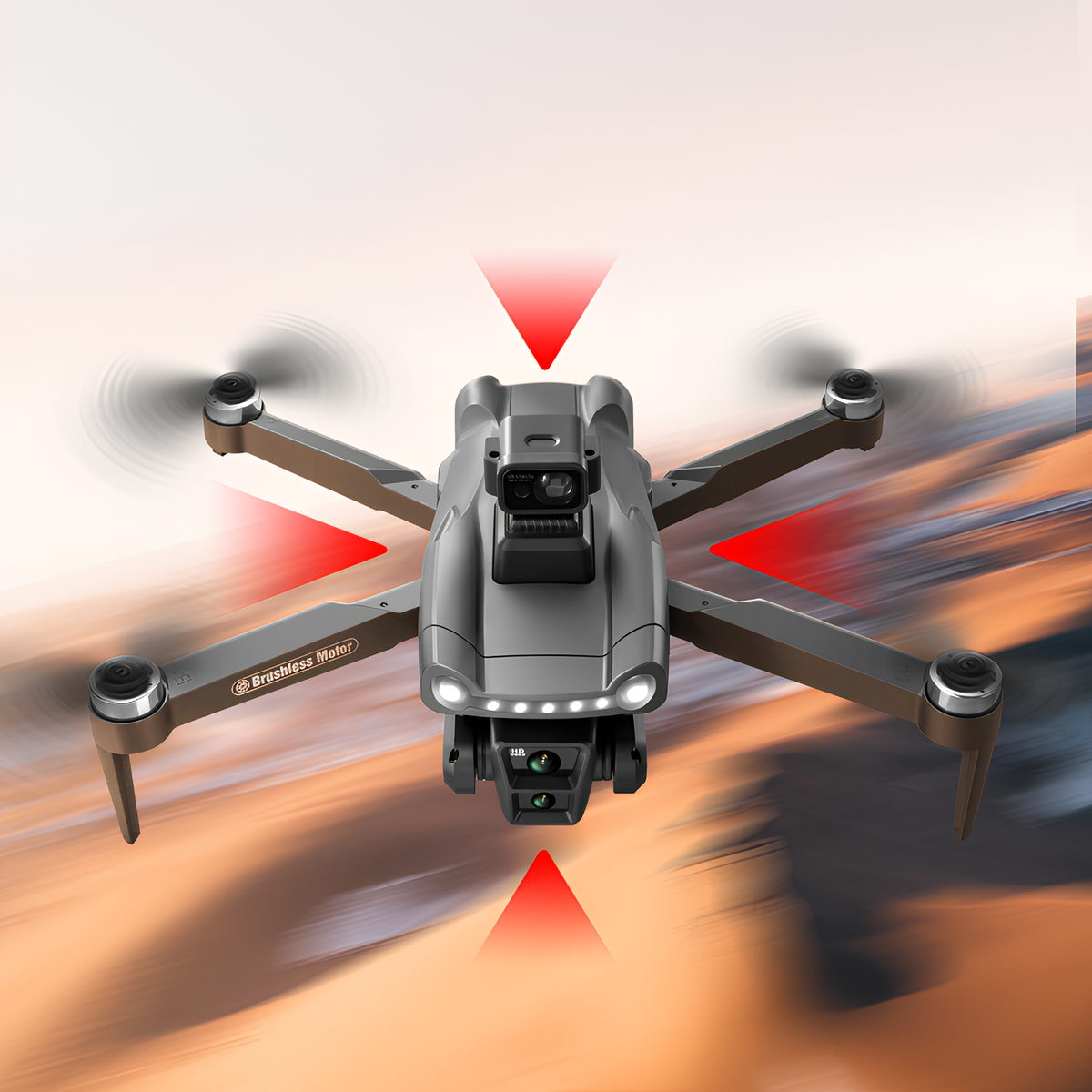 Atmoxon Air+ 360 degree laser obstacle avoidance detail