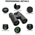 BixCelix Binoculars with labeled parts on a white background