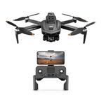 Caracen V168 Pro Max Drone with a smartphone holder on a white background