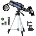 CelesView Telescope with accessories on a white background