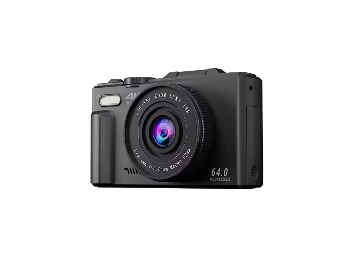 Black ClickZip digital Camera on a white background