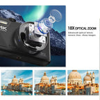 ClikEase Digital Camera with 18X optical zoom feature and examples of zoom capabilities.