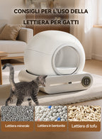 Cortelec SmartSphere Lettiera Autopulente - ritratto sezione 6 cassetto raccolta rifiuti estraibile