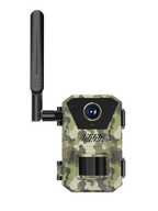 Evoluir Trail Camera with a black antenna on a white background
