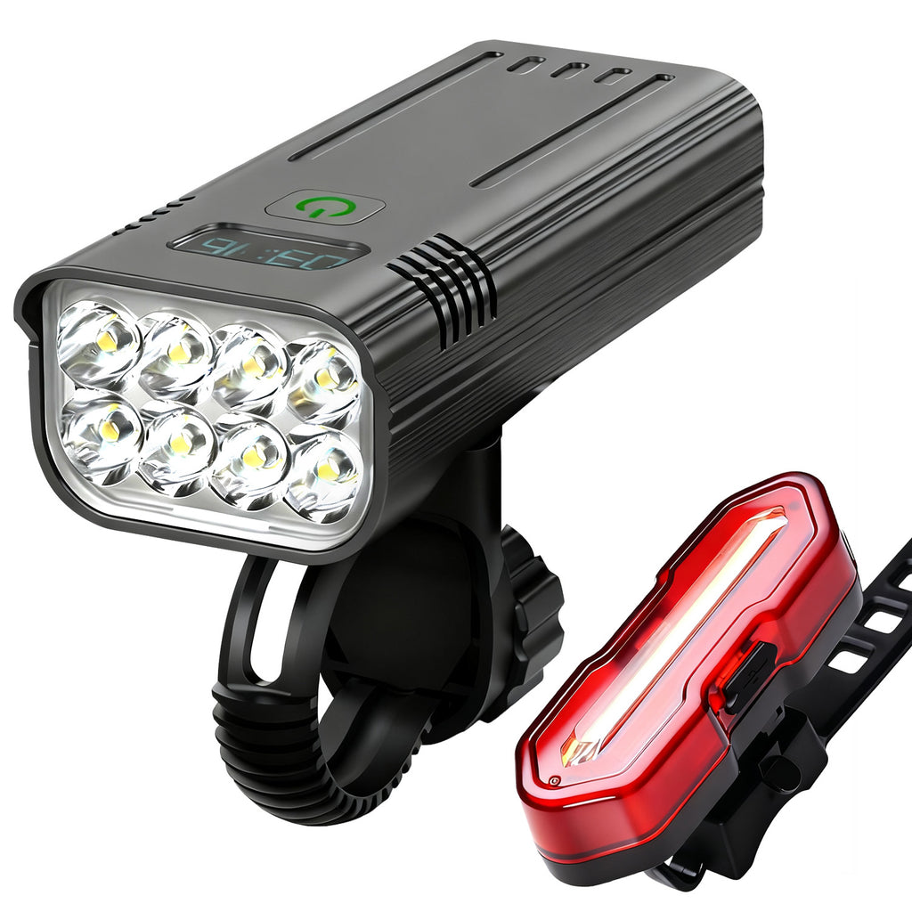 Ezorant Bike Lights for Night Riding - main product view 3600 lumens 10000mAh USB 5 modes IPX5 360 mount