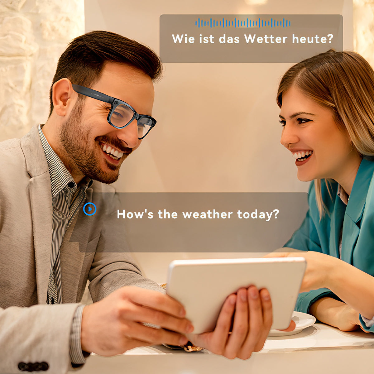 Fenzora Slimme Bril realtime vertaling in meerdere talen