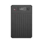 Black Fracix Al Smart Voice Recorder with digital display on a white background