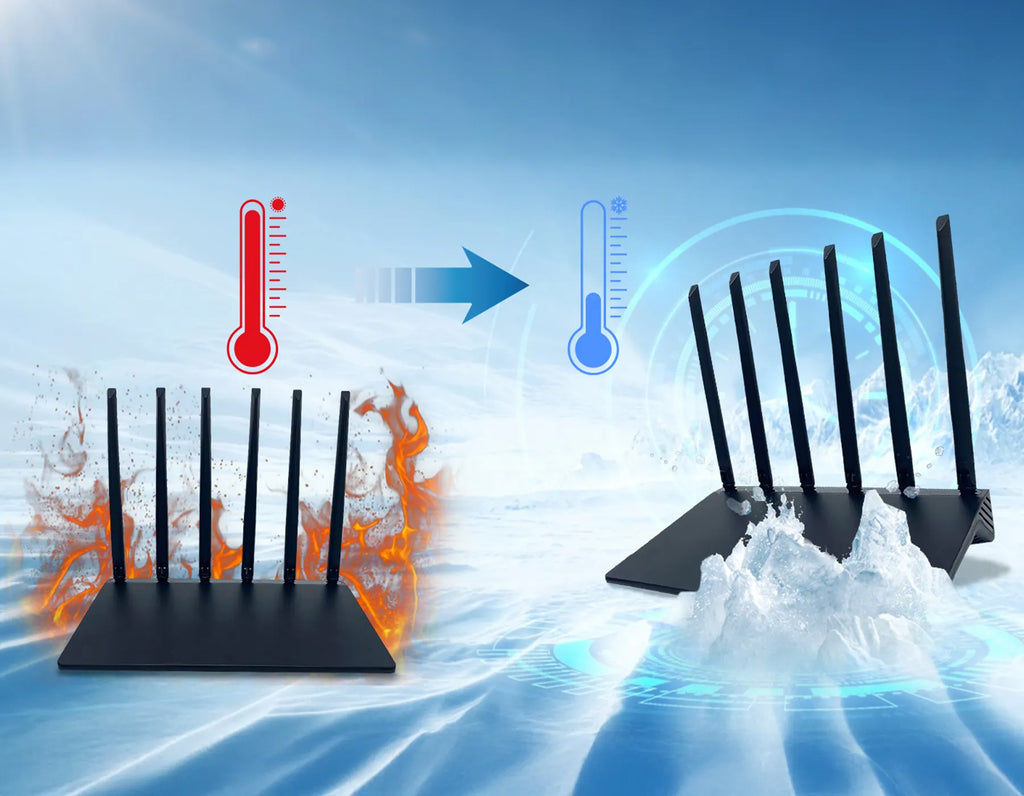 Geekik WiFi Router Cooling Detail