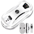 White GlidePex Robot Window Cleaner device with remote control on a white background