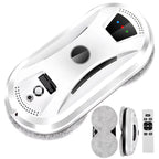 White GlidePex Robot Window Cleaner device with remote control on a white background