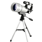 Jovantic Astronomical Telescope with a tripod on a white background