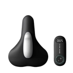 Black and white Jovantic Pelvic Floor Trainer device with digital display on a white background