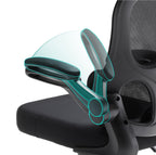 Kalvori Office Chair with flip-up padded armrests