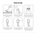 Instructions on how to use a Keswo IPL Hair Removal AB50 device with illustrations and text.