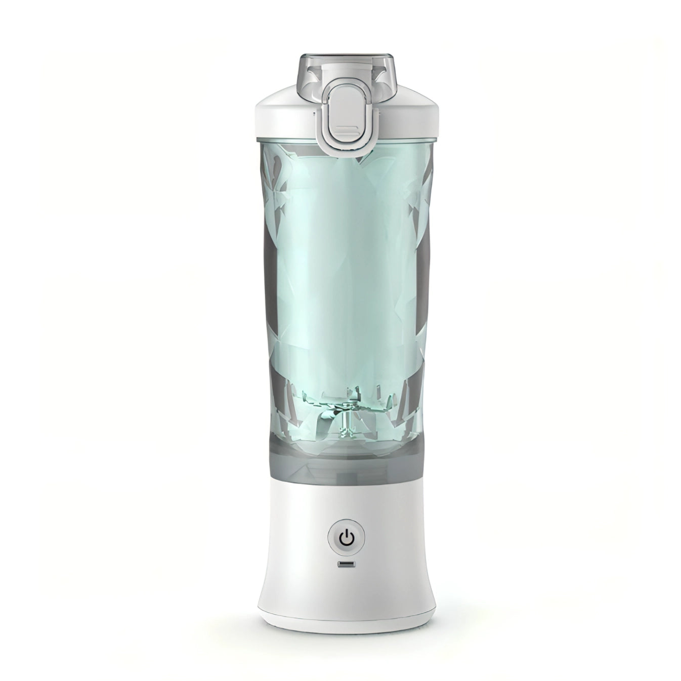Keswo Portable Blender with a clear container on a white background