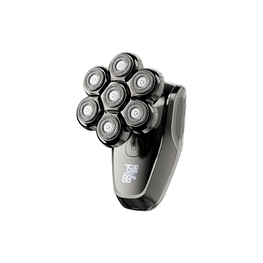 Korons Head Shaver  with multiple heads on a white background