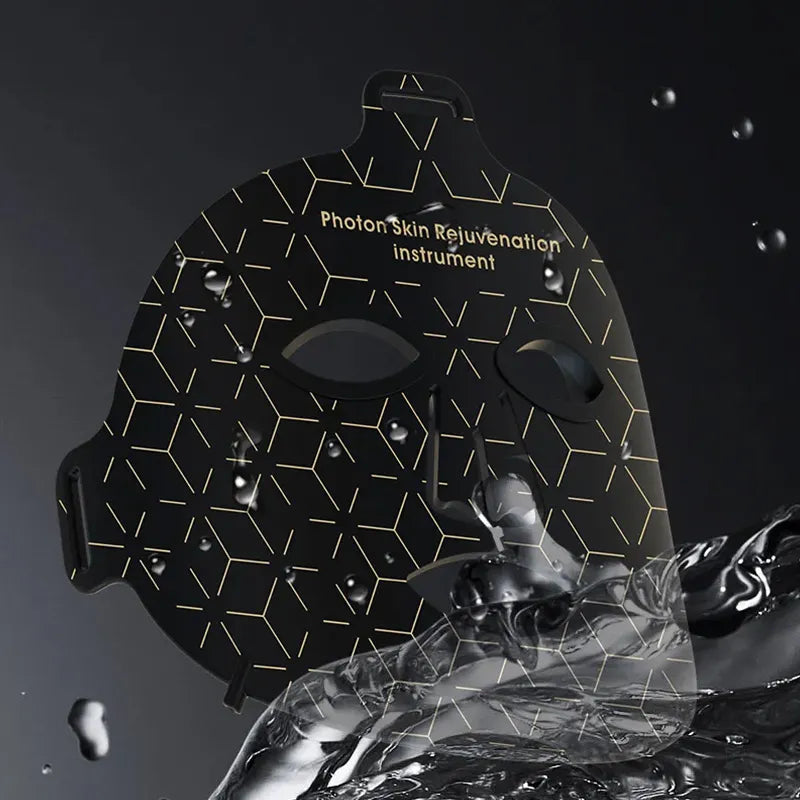 Photon Skin Rejuvenation Instrument with geometric design on a dark background