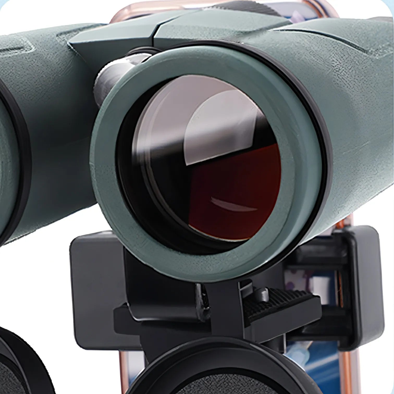 Close-up of a pair of Kozenix Binoculars with a white background