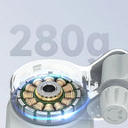 Close-up of a mechanical Kozenix Gimbal component with '280g' text on a light gray background