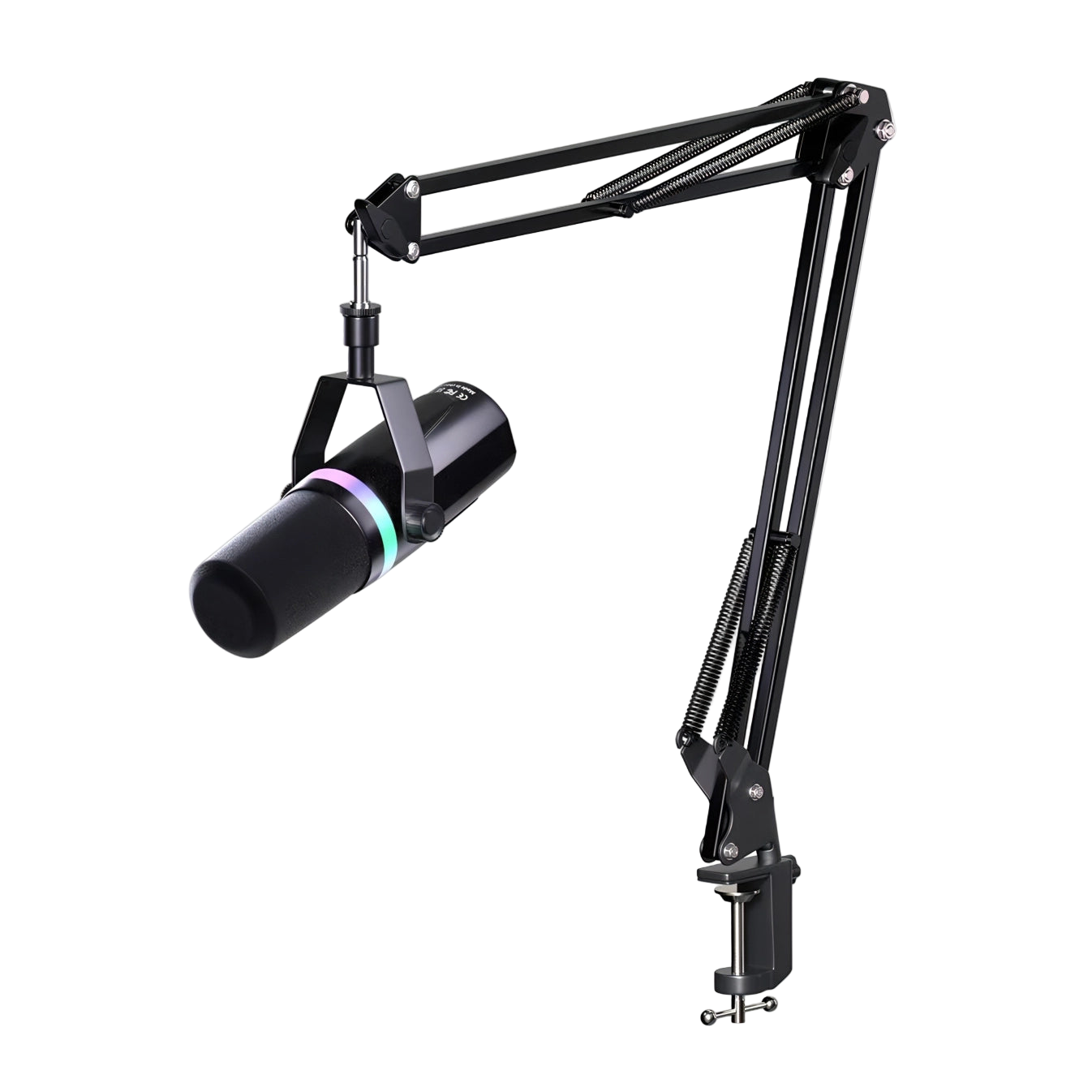 kozenix Microphone with a black adjustable arm on a white background