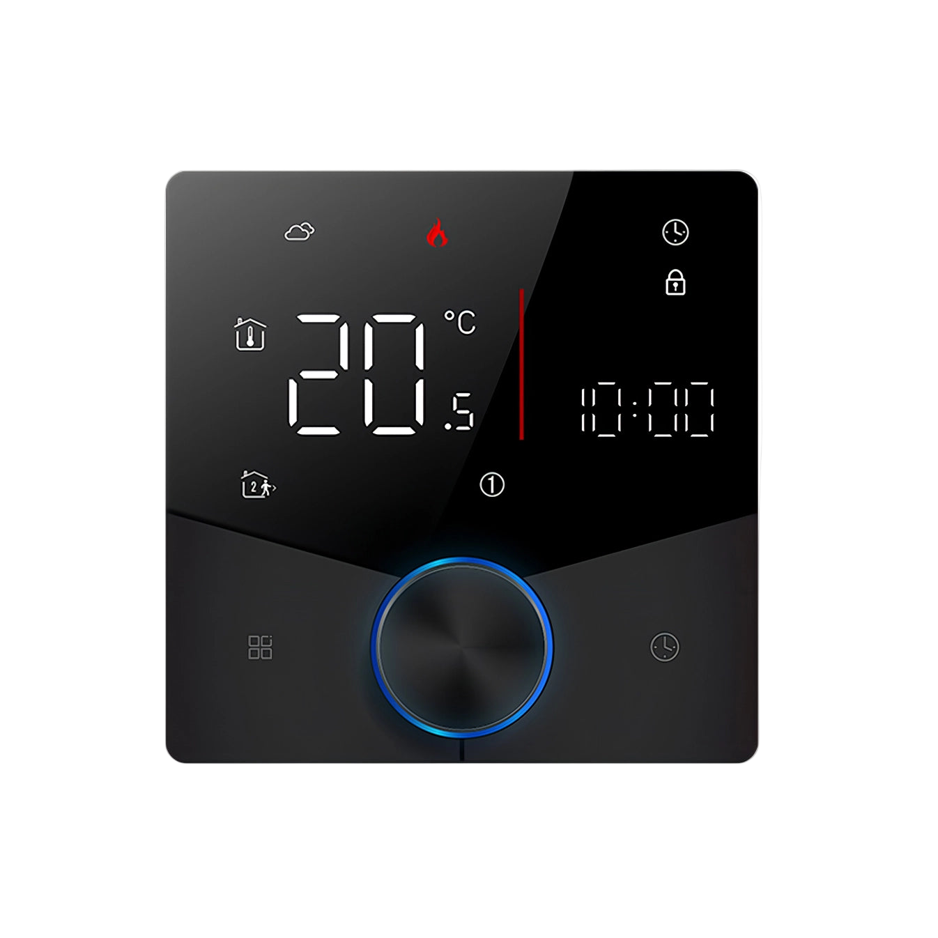 Kozenix Thermostat with temperature display on a white background
