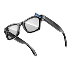 Black Meacode AI Smart Glasses with 'AI' logo on a white background