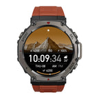 Mivrass GPS Sports Smartwatch /Around
red with a mountain display on a white background