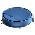 A blue NestikDust Robot Vacuum shown from a top-down angle on a plain white background.