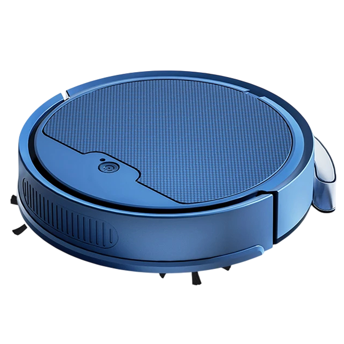 A blue NestikDust Robot Vacuum shown from a top-down angle on a plain white background.