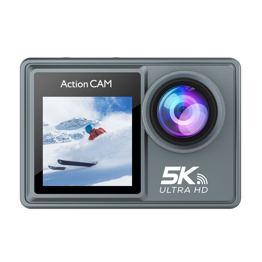 Nordzens Action Camera with 5K Ultra HD label on a white background