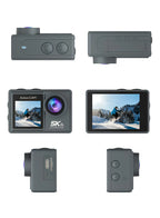 Nordzens Action Camera with multiple views on a white background