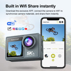Nordzens Action Camera wifi share instantly 