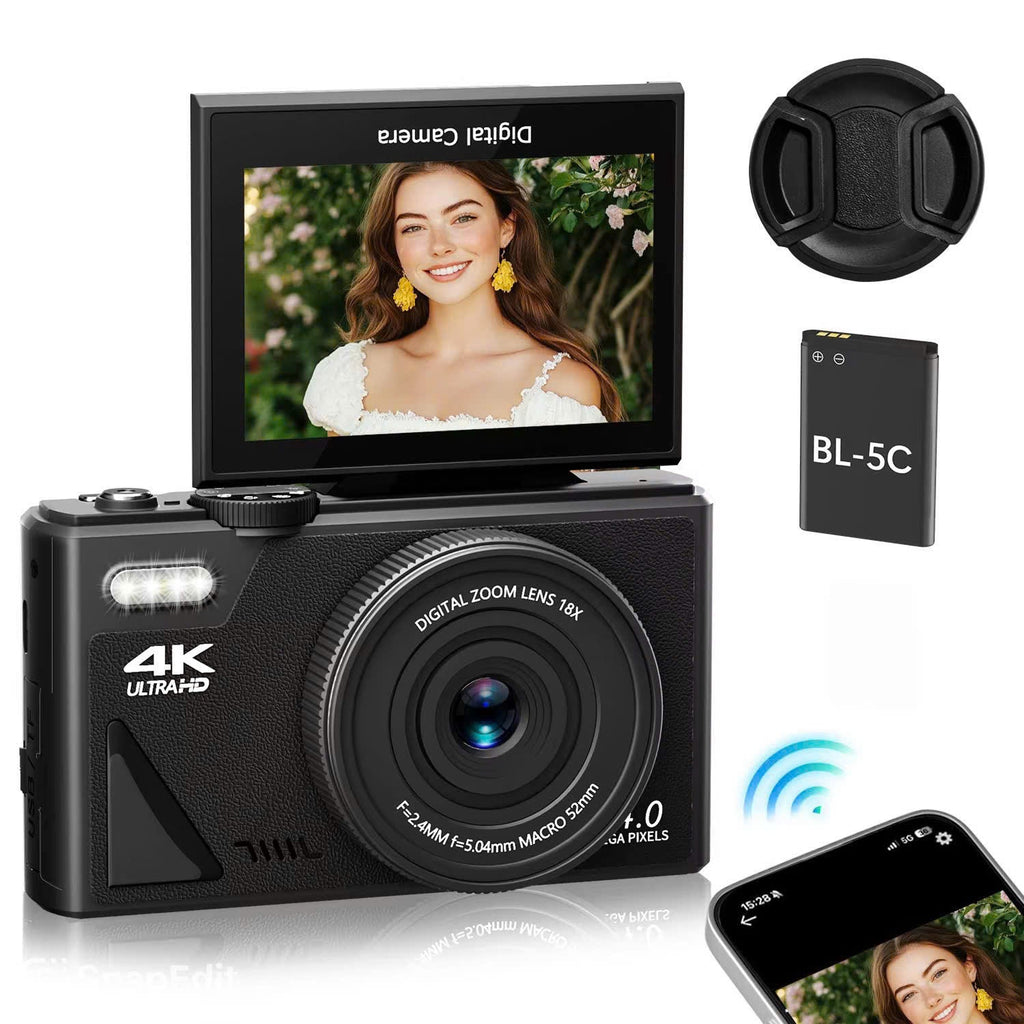 NotaImic Digital Camera black