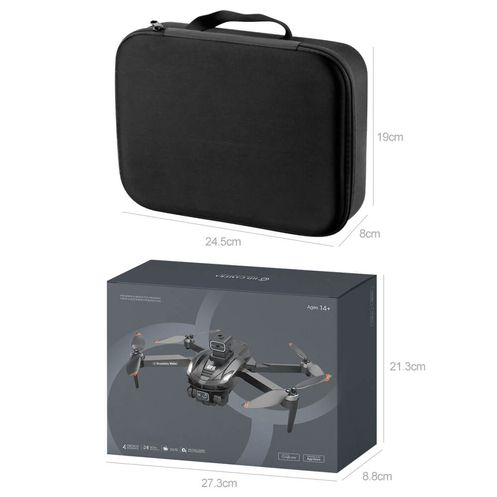Noventrixa Drone GPS package contents - all included accessories in the box